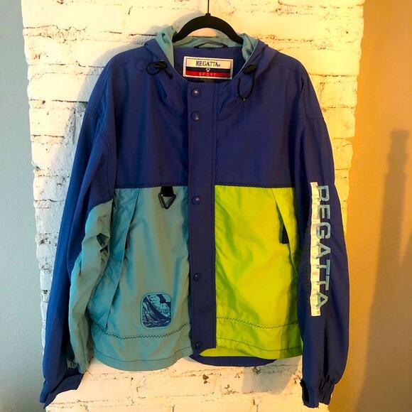 Vintage Other - Vintage 90’s Y2K Regatta Sport Color Block Windbreaker Jacket